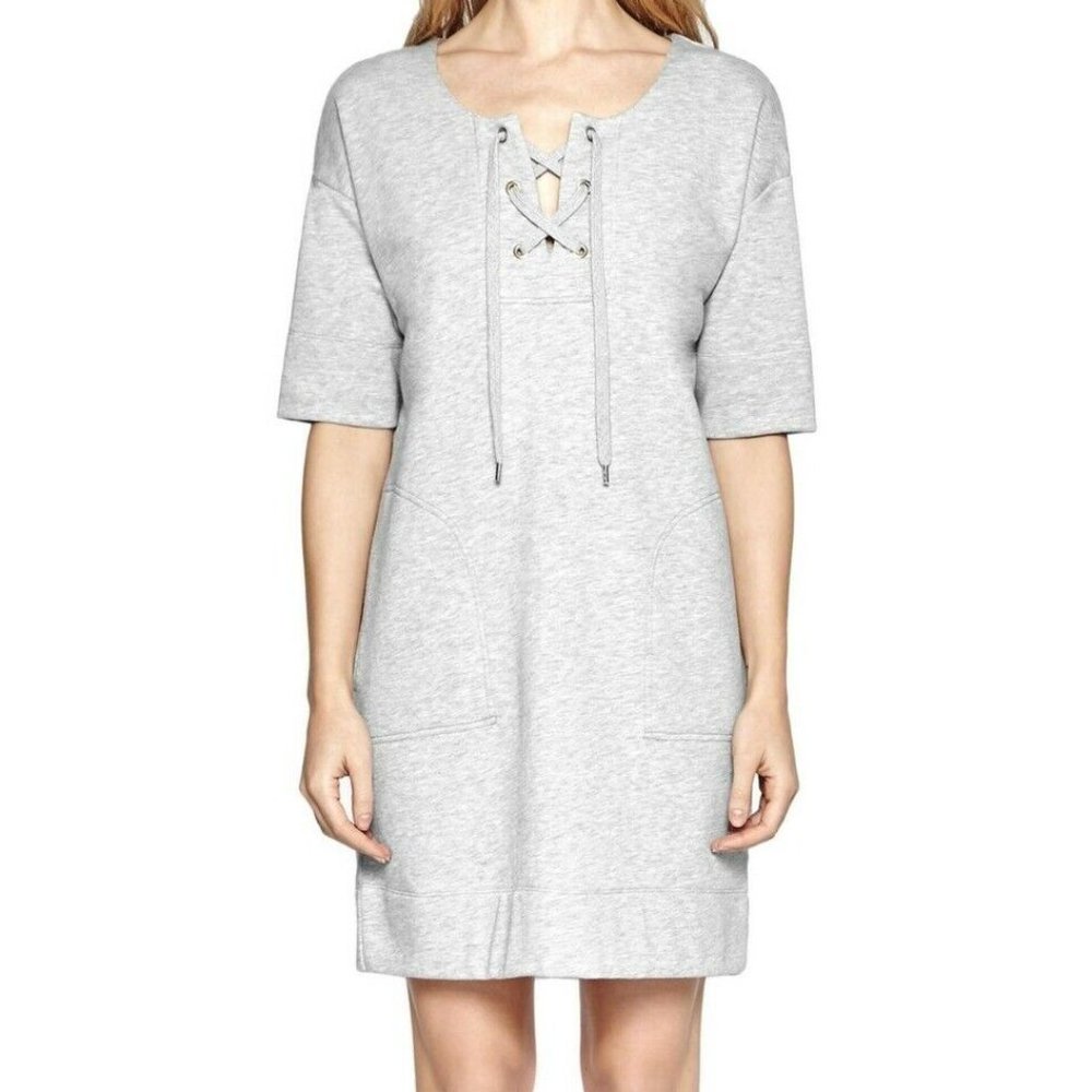 French Connection Jamie Luxe Gray Dress Terry